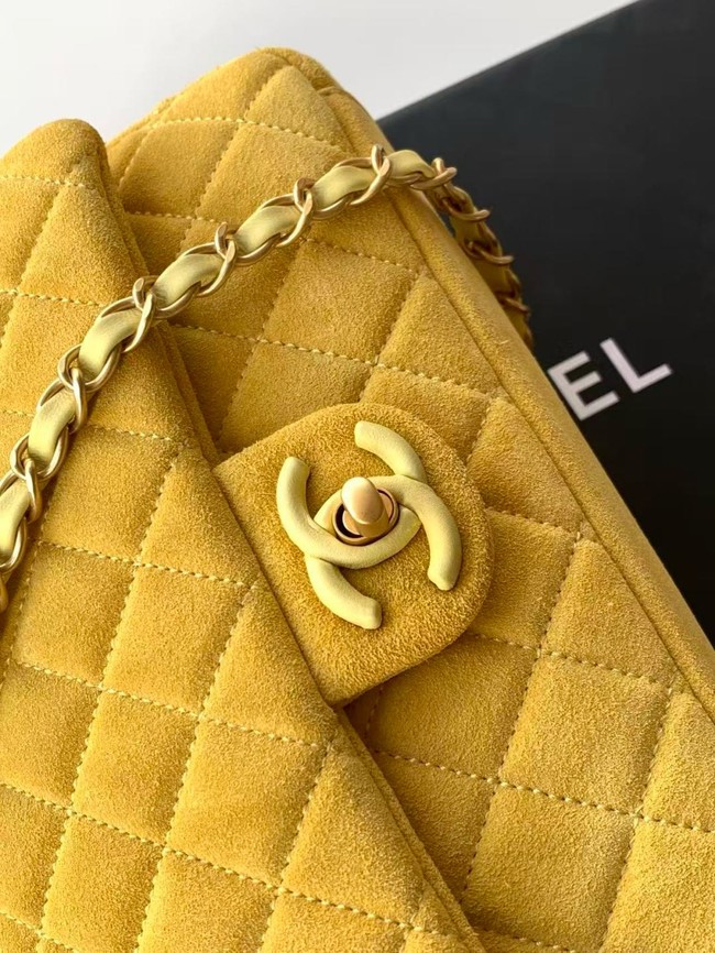 CHANEL Classic Handbag AS5991 yellow