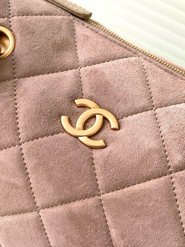 Chanel velvet Bowling Bag AS5791 Khaki