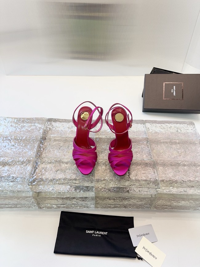 Saint Laurent CHANDELLE sandals in satin crepe 21047-1