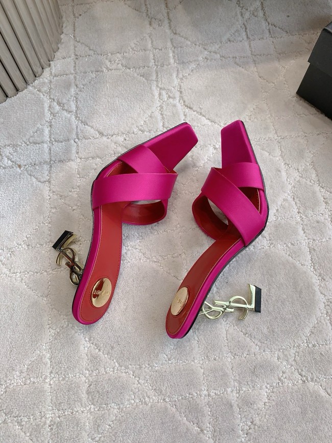 Saint Laurent CHANDELLE mules in satin crepe 15518-1