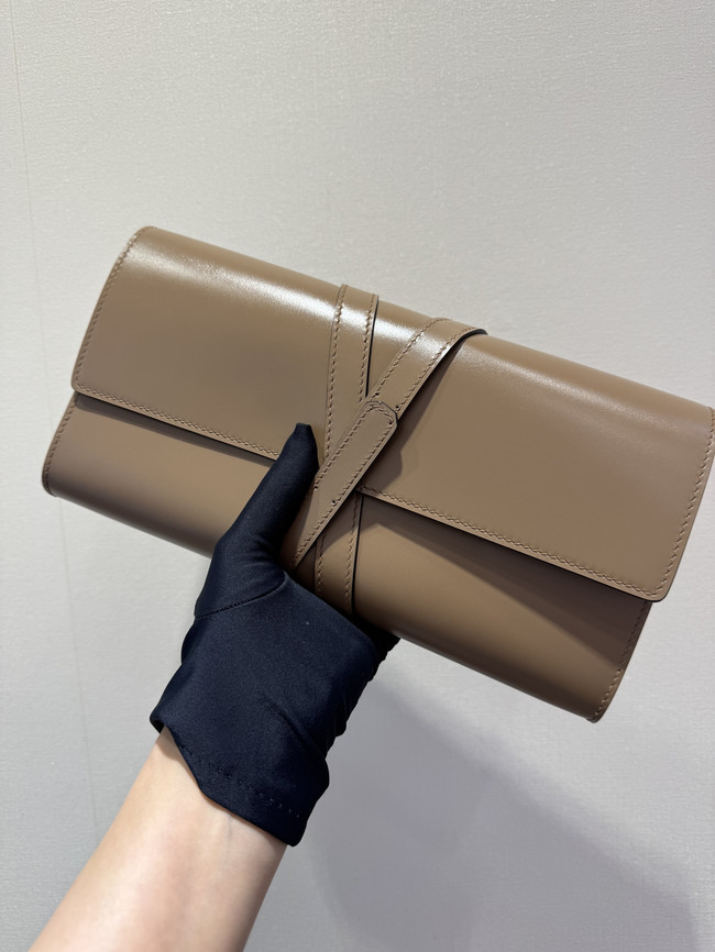 Hermes swift Leather Clutch 37568 Apricot