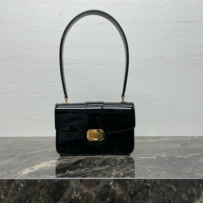 Celine TEEN CELINE JOSEPHINE bag IN PATENT CALFSKIN 121423 black