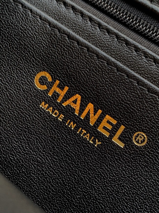 CHANEL Mini Flap Bag with Top Handle AP2431 black