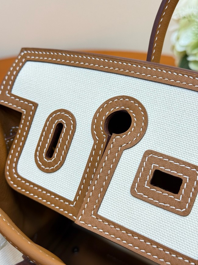 Hermes Birkin Toile & Cuir H6987-11