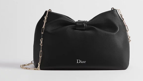 Small Dior Bow Bag Lambskin M0715O black
