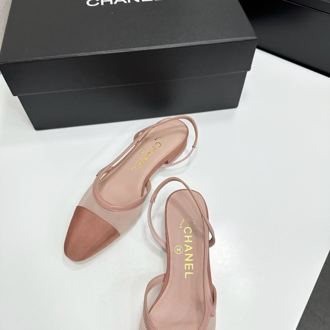 Chanel Slingbacks Mesh & Grosgrain 66938-3