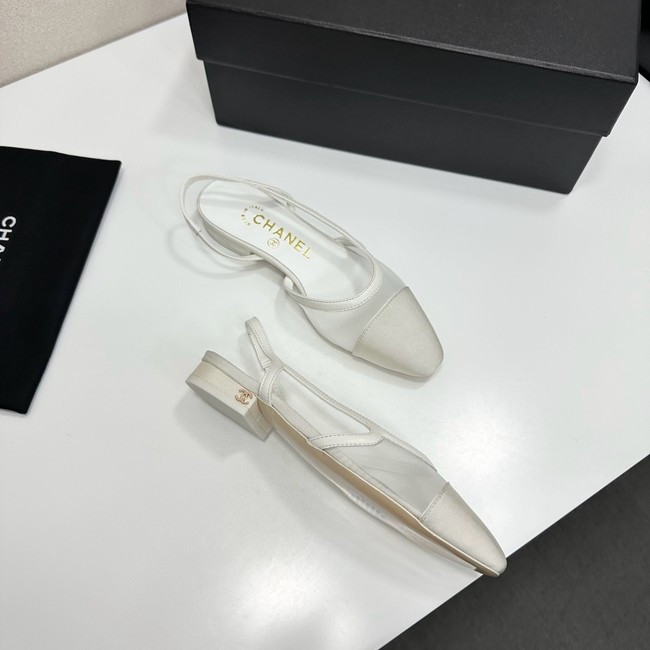 Chanel Slingbacks Mesh & Grosgrain 66938-6