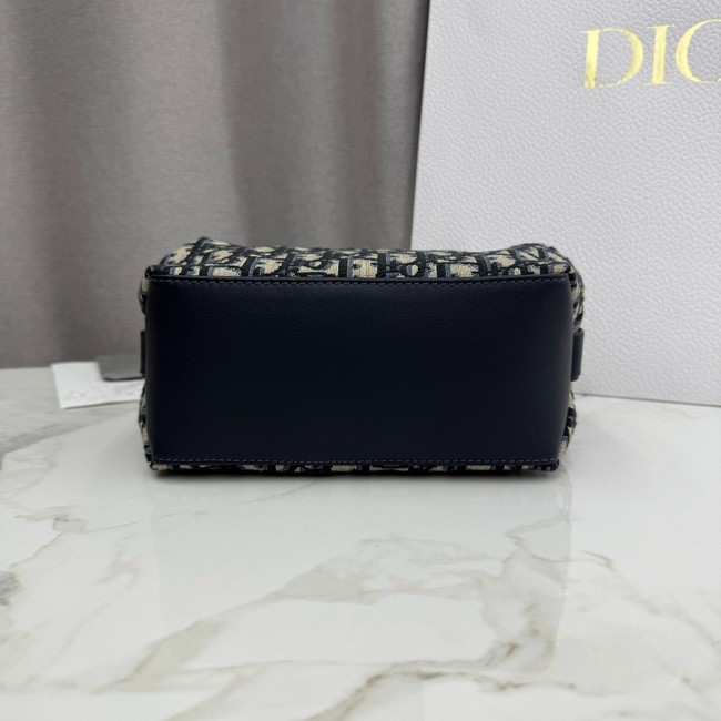 Dior Bow Pouch Blue Dior Oblique Jacquard S3900OT
