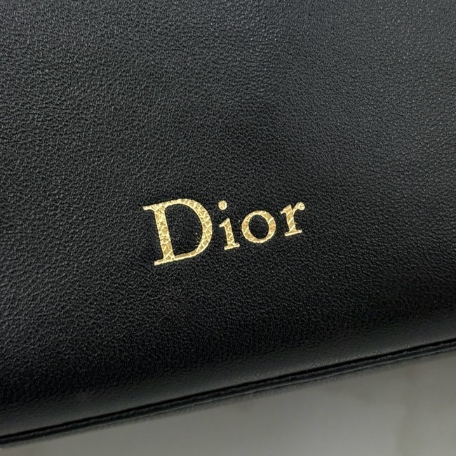 Dior Bow Pouch Supple Lambskin S3900PQ black