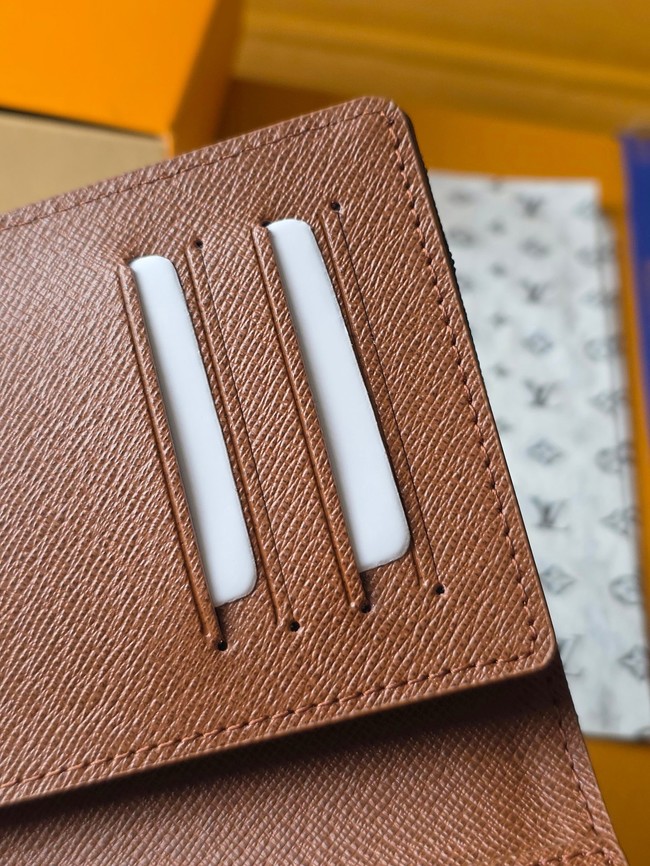 Louis Vuitton Passport Cover M27613 dark brown