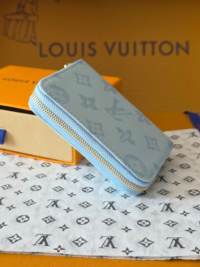 Louis Vuitton Zippy Coin Purse M27721 Bleu Courrier