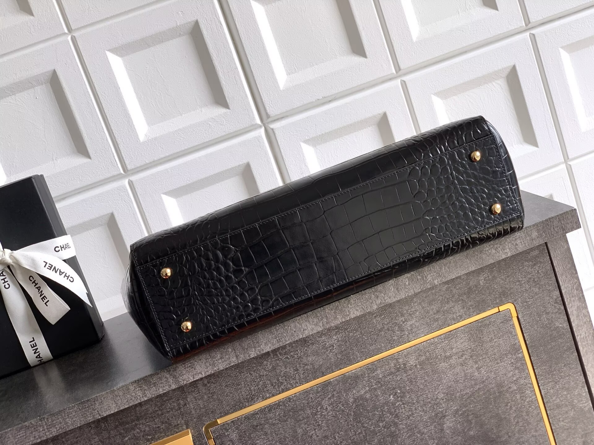 Chanel 2026SS Original Crocodile Leather A31021 Black