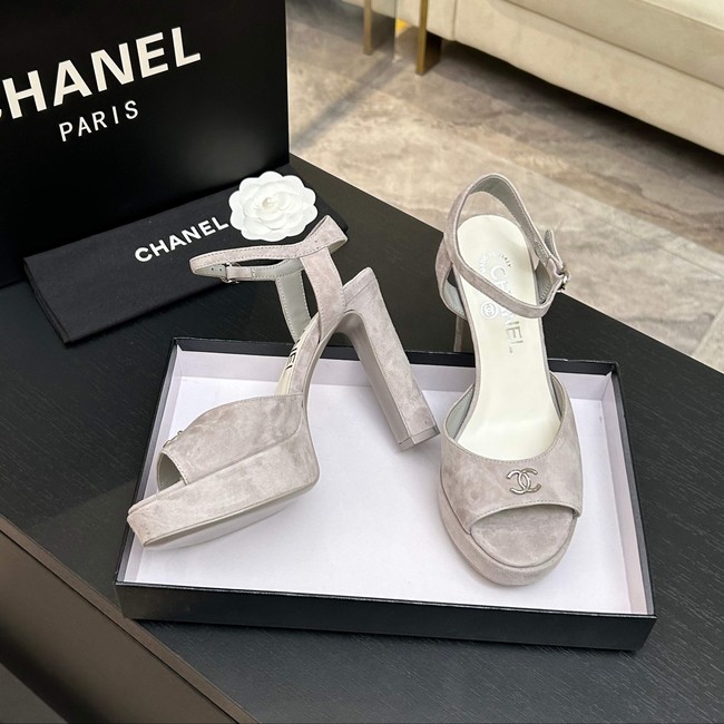 Chanel Sandals Laminated Lambskin 11CM 66966-1