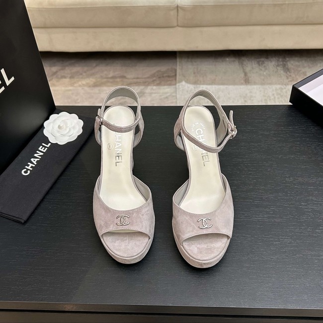 Chanel Sandals Laminated Lambskin 11CM 66966-1