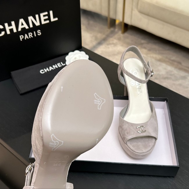Chanel Sandals Laminated Lambskin 11CM 66966-1