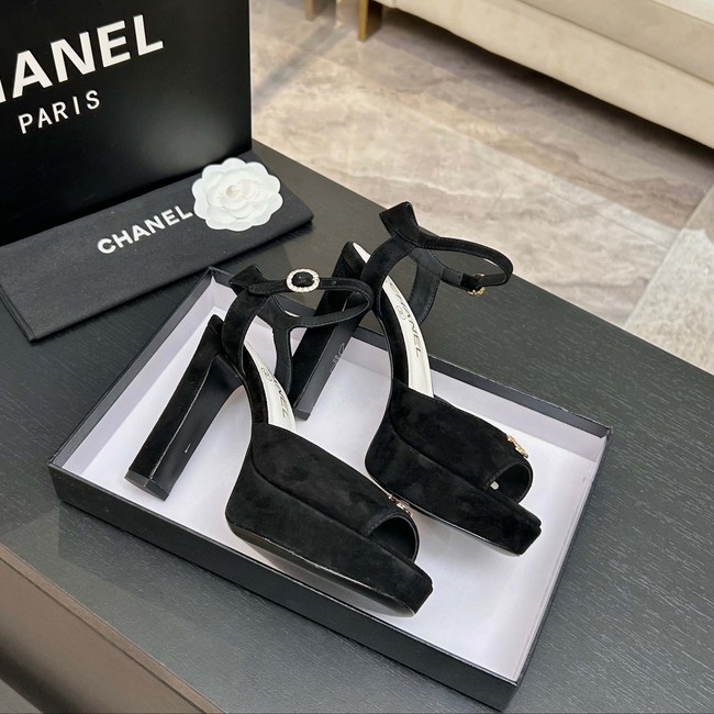 Chanel Sandals Laminated Lambskin 11CM 66966-4