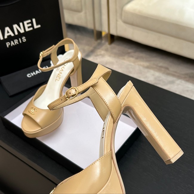 Chanel Sandals Laminated Lambskin 11CM 66966-5