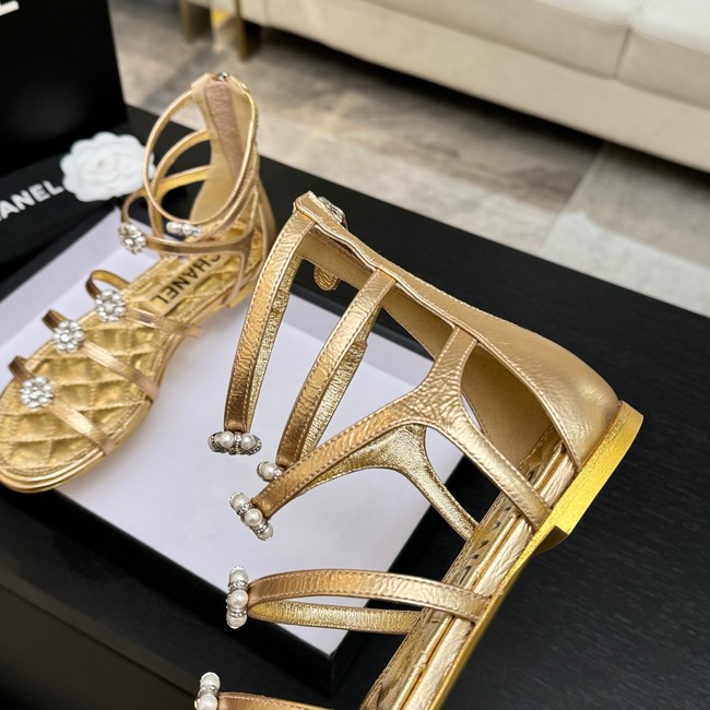 Chanel Sandals Laminated Lambskin 66964-1