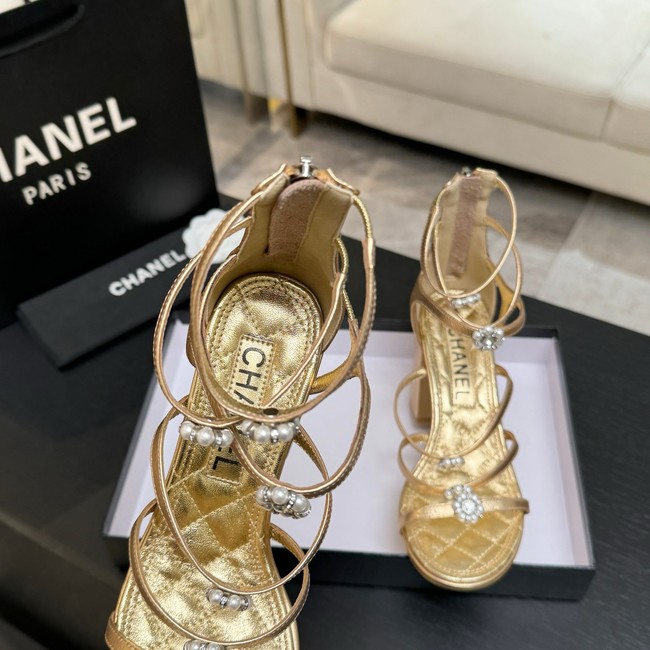Chanel Sandals Laminated Lambskin 95mm G46999-1