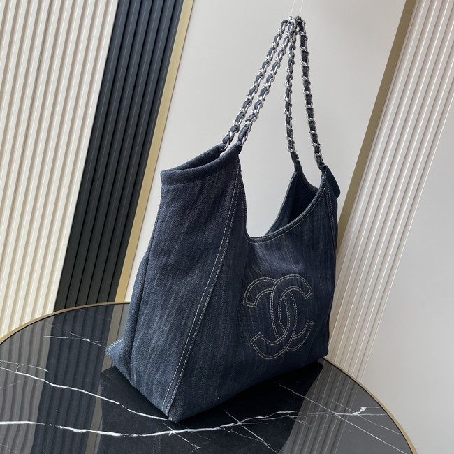 CHANEL Large Shopping Bag AS2138 blue