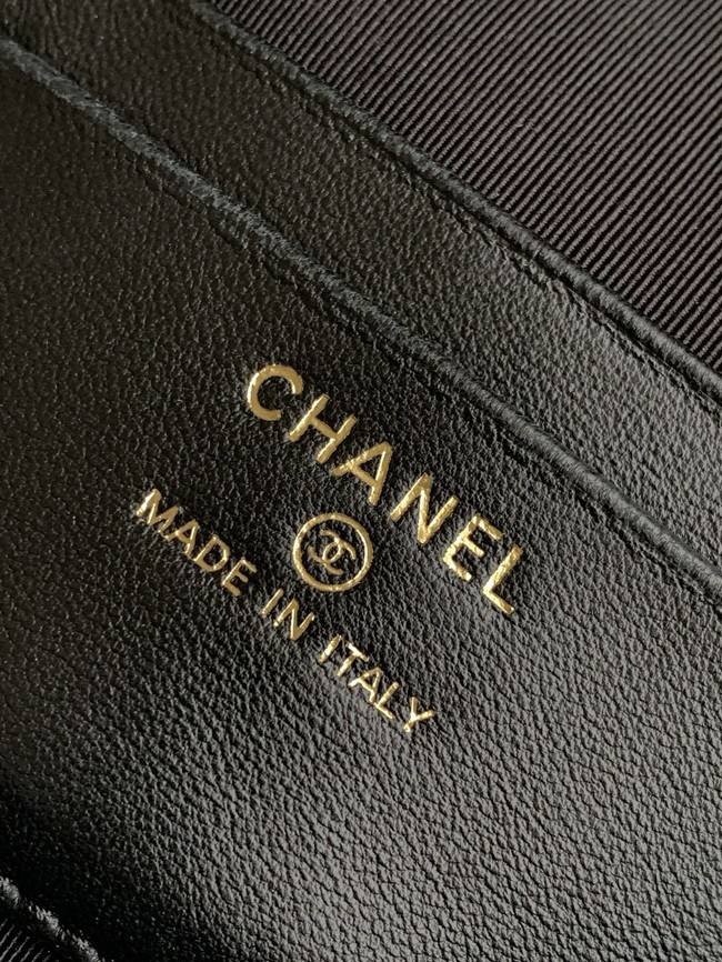 CHANEL Vanity with Chain AP5186 black&gray