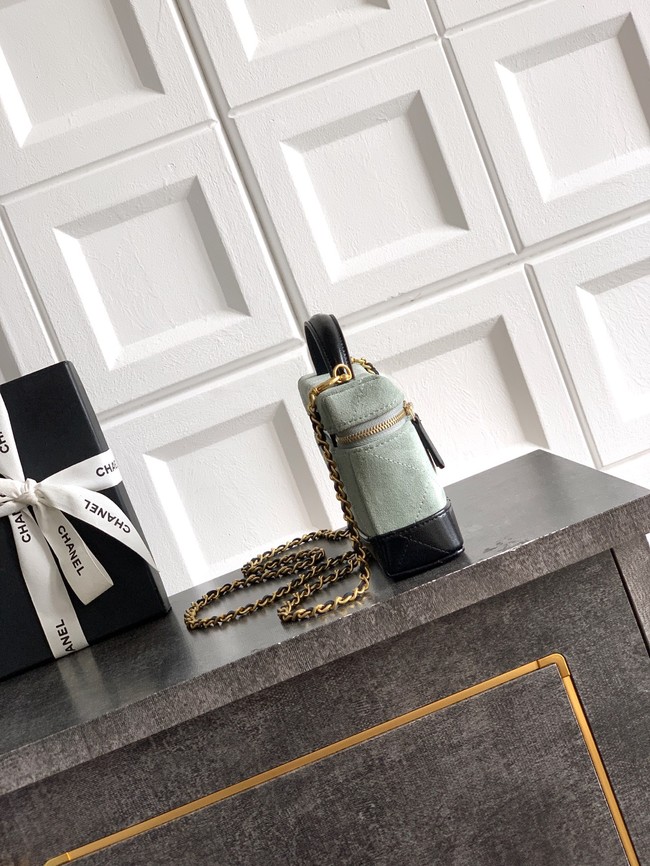 CHANEL Vanity with Chain AP5186 black&green