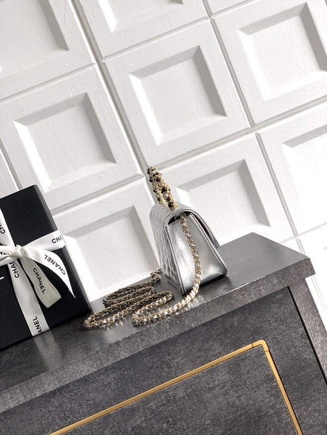 Chanel Clutch With Chain AP4975 silver