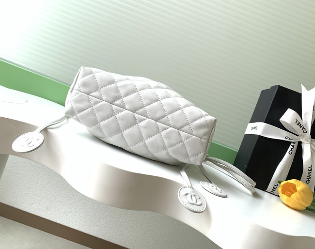 Chanel Lambskin Hobo Bag AS5227 white