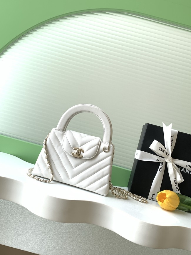 Chanel Mini Shopping Bag AS4416 white