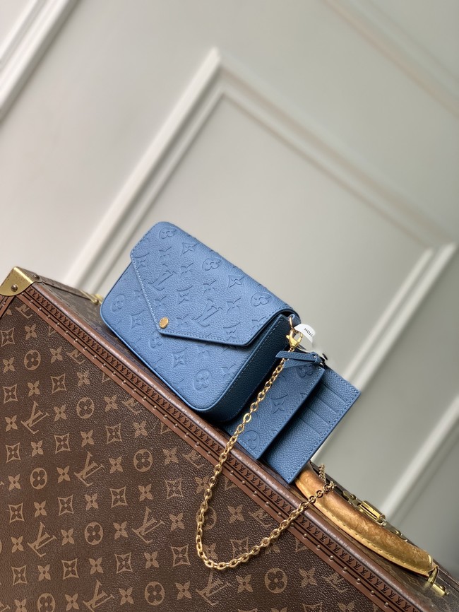 Louis Vuitton Pochette Felicie M28891 Blue Jean