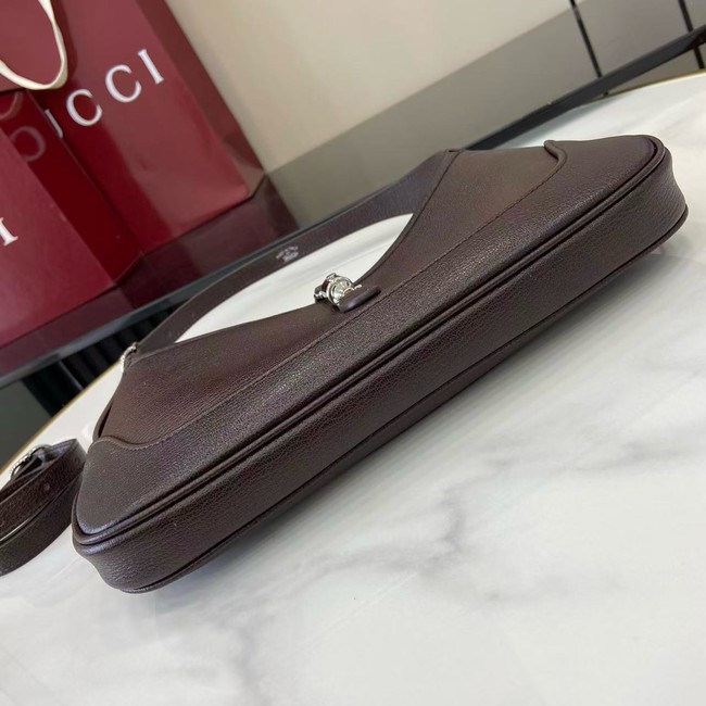 Gucci Jackie Slim medium shoulder bag 863137 dark brown