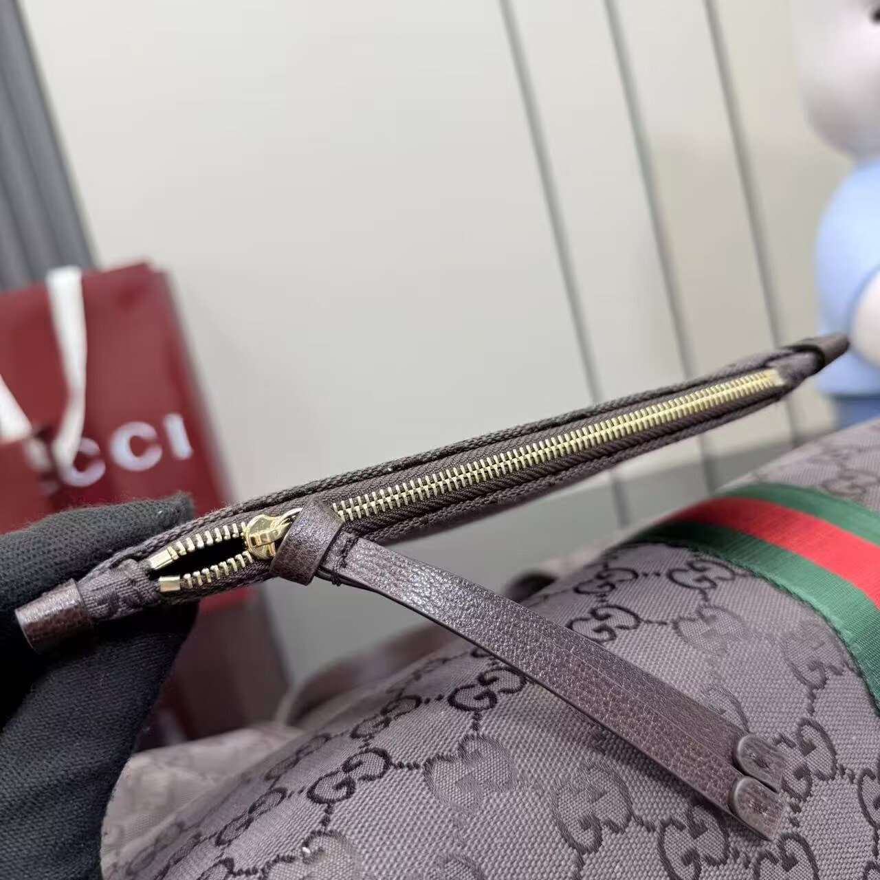 Gucci Giglio Large Tote Bag Variation GG Canvas 853971 Dark Brown Gucci Giglio Large Tote Bag Variation GG Canvas 853971 Dark Brown