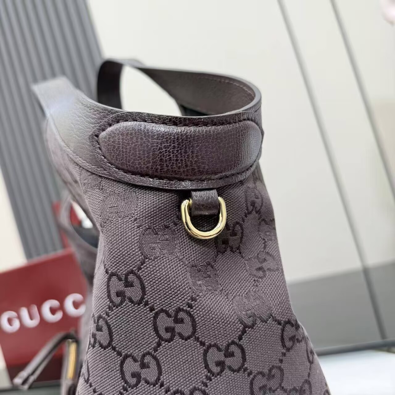 Gucci Giglio Large Tote Bag Variation GG Canvas 853971 Dark Brown Gucci Giglio Large Tote Bag Variation GG Canvas 853971 Dark Brown