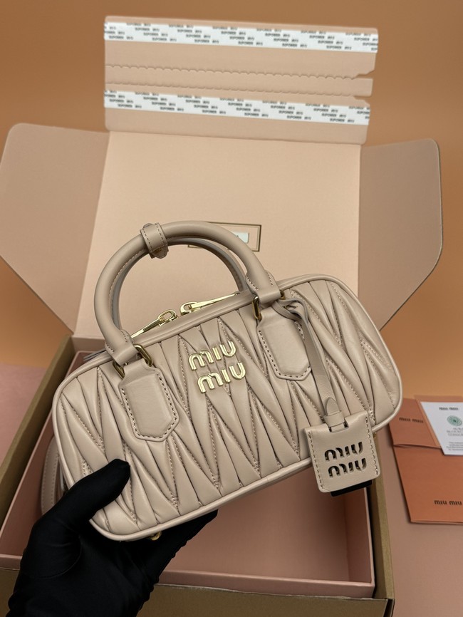 MIUMIU Arcadie quilted soft lamb leather handbag 5BB142-1