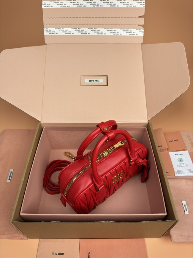 MIUMIU Arcadie quilted soft lamb leather handbag 5BB142-5