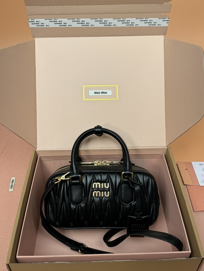 MIUMIU Arcadie quilted soft lamb leather handbag 5BB142-7