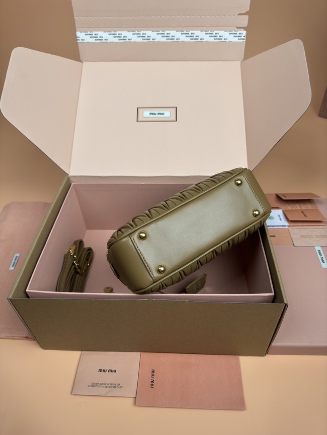 MIUMIU Arcadie quilted soft lamb leather handbag 5BB142-8