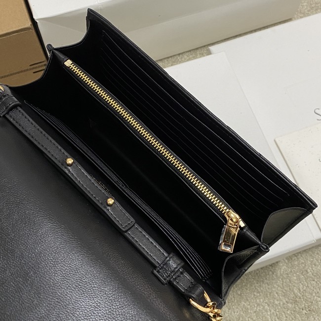 SAINT LAURENT WOC Classic Monogramme Flap Bag 360452 black