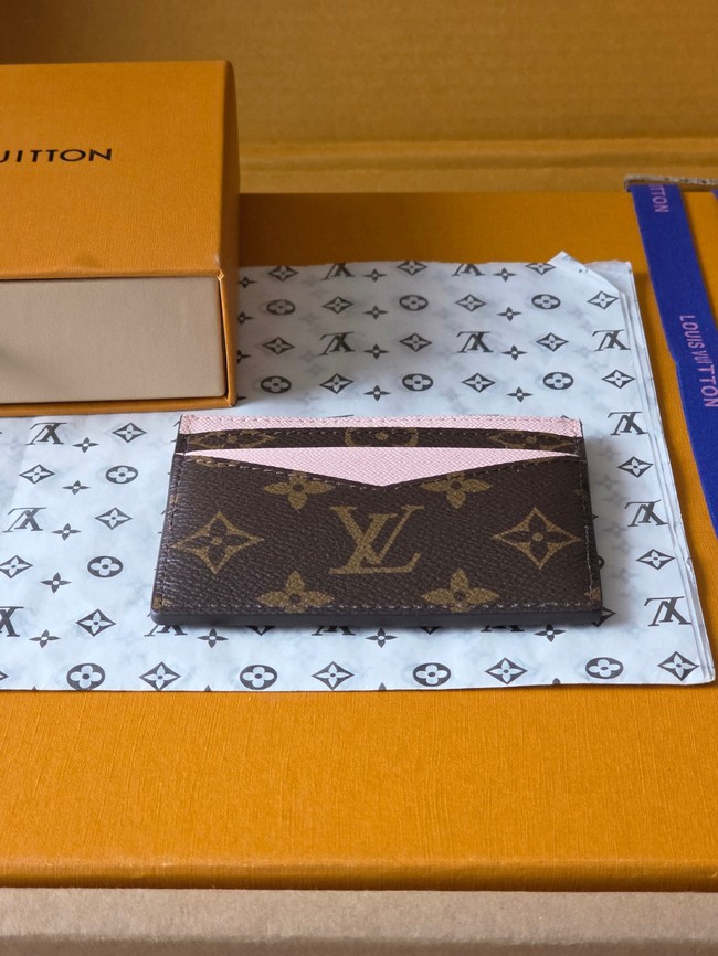 Louis Vuitton Double Card Holder M28233 pink