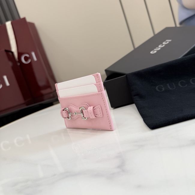 Gucci Card case with Horsebit A006YR pink Gucci Card case with Horsebit A006YR pink