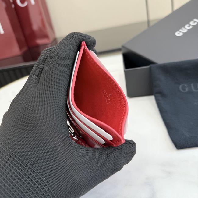 Gucci Card case with Horsebit A006YR red