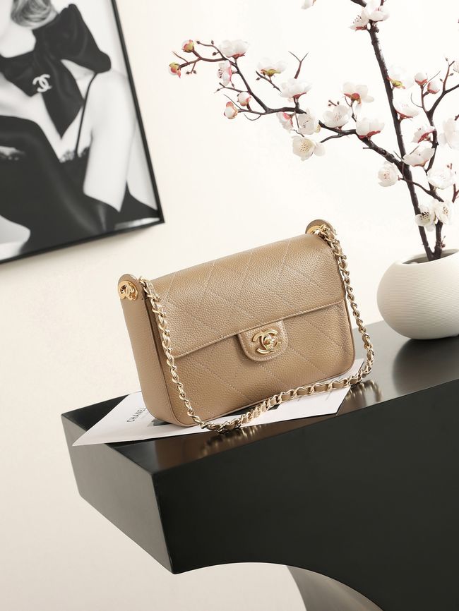 Chanel Small Flap Bag AS6625 Light Brown