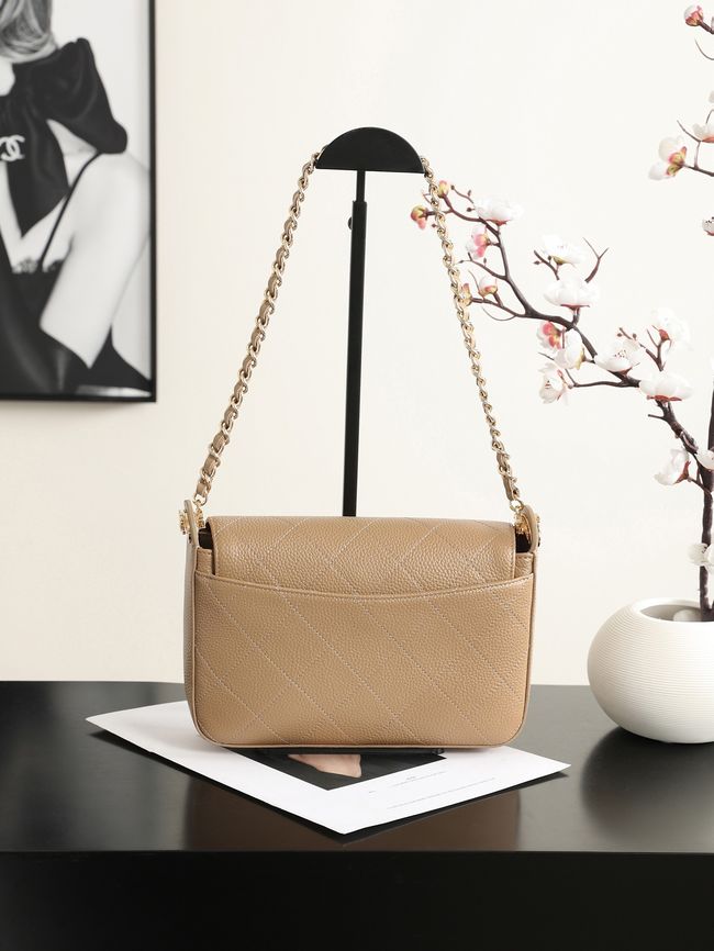 Chanel Small Flap Bag AS6625 Light Brown