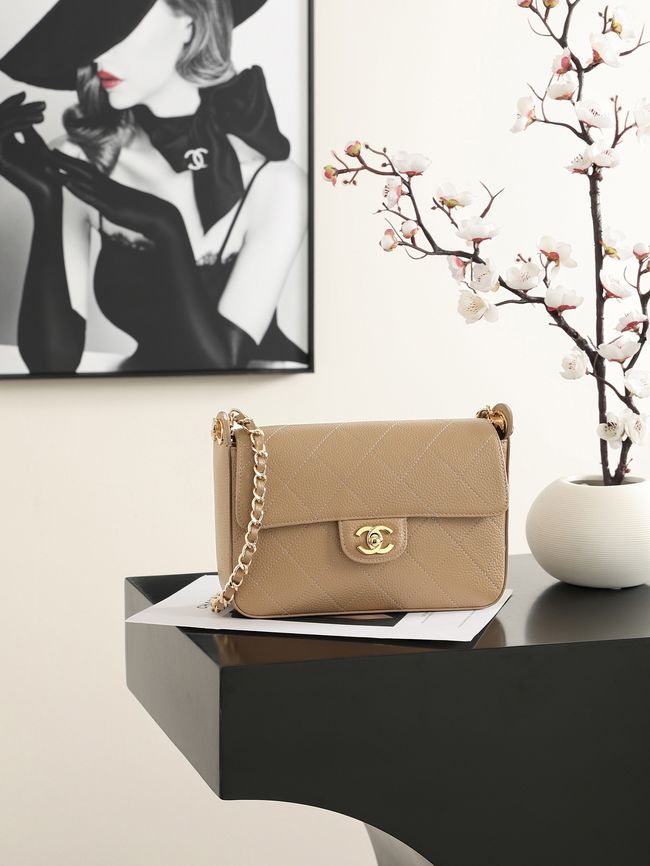 Chanel Small Flap Bag AS6625 Light Brown