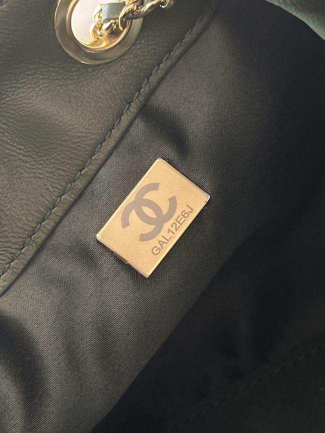 CHANEL 25 Mini Handbag Suede AS5631 dark blue