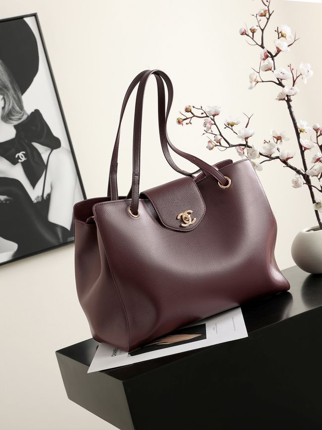 Chanel Shopping Bag AS6242 Burgundy