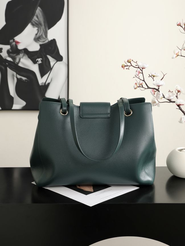 Chanel Shopping Bag AS6242 dark green