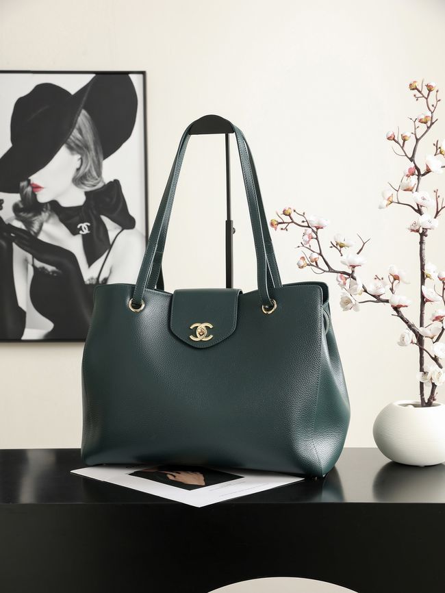 Chanel Shopping Bag AS6242 dark green