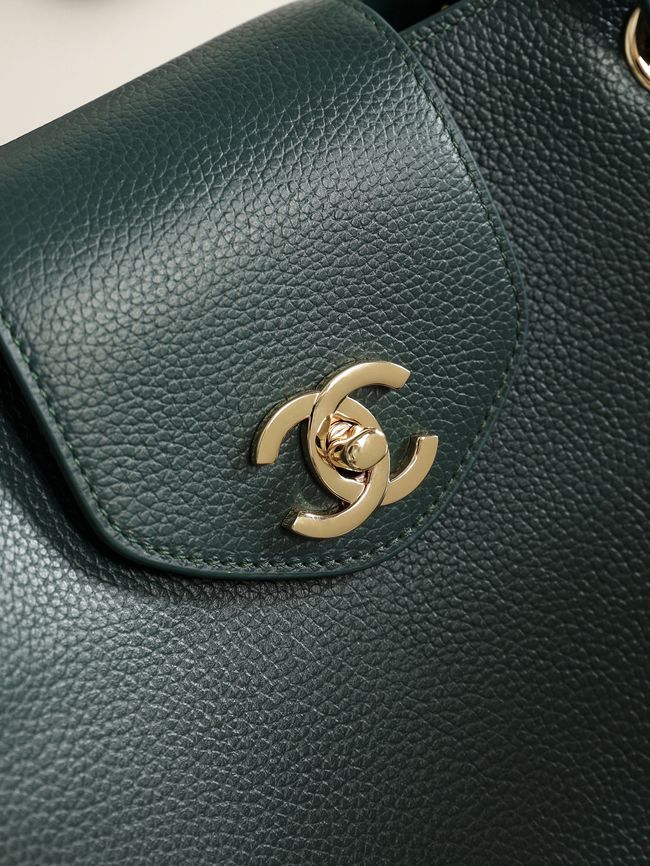 Chanel Shopping Bag AS6242 dark green
