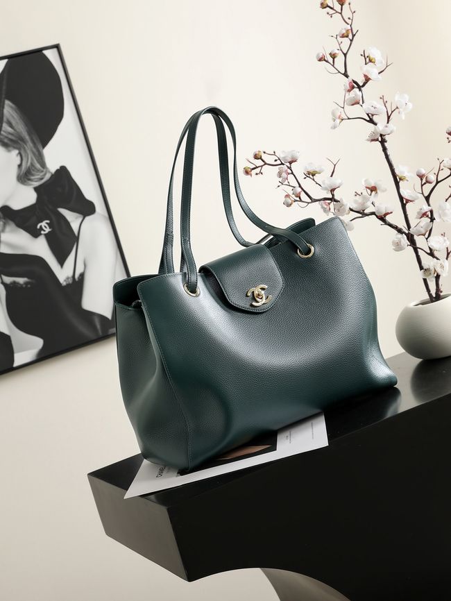 Chanel Shopping Bag AS6242 dark green